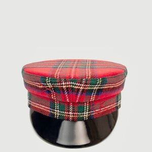 Stylish Red Plaid Women's Hat
